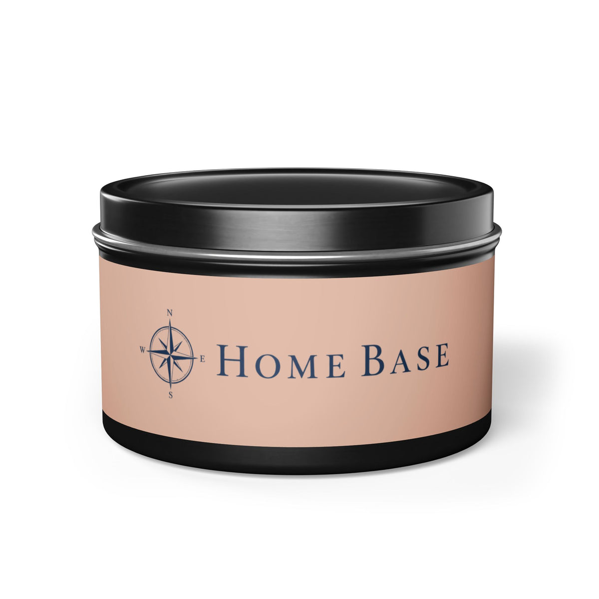 Home Base Scented Tin Candle — Coastal Compass Aromatherapy Candle (Travel Tin)