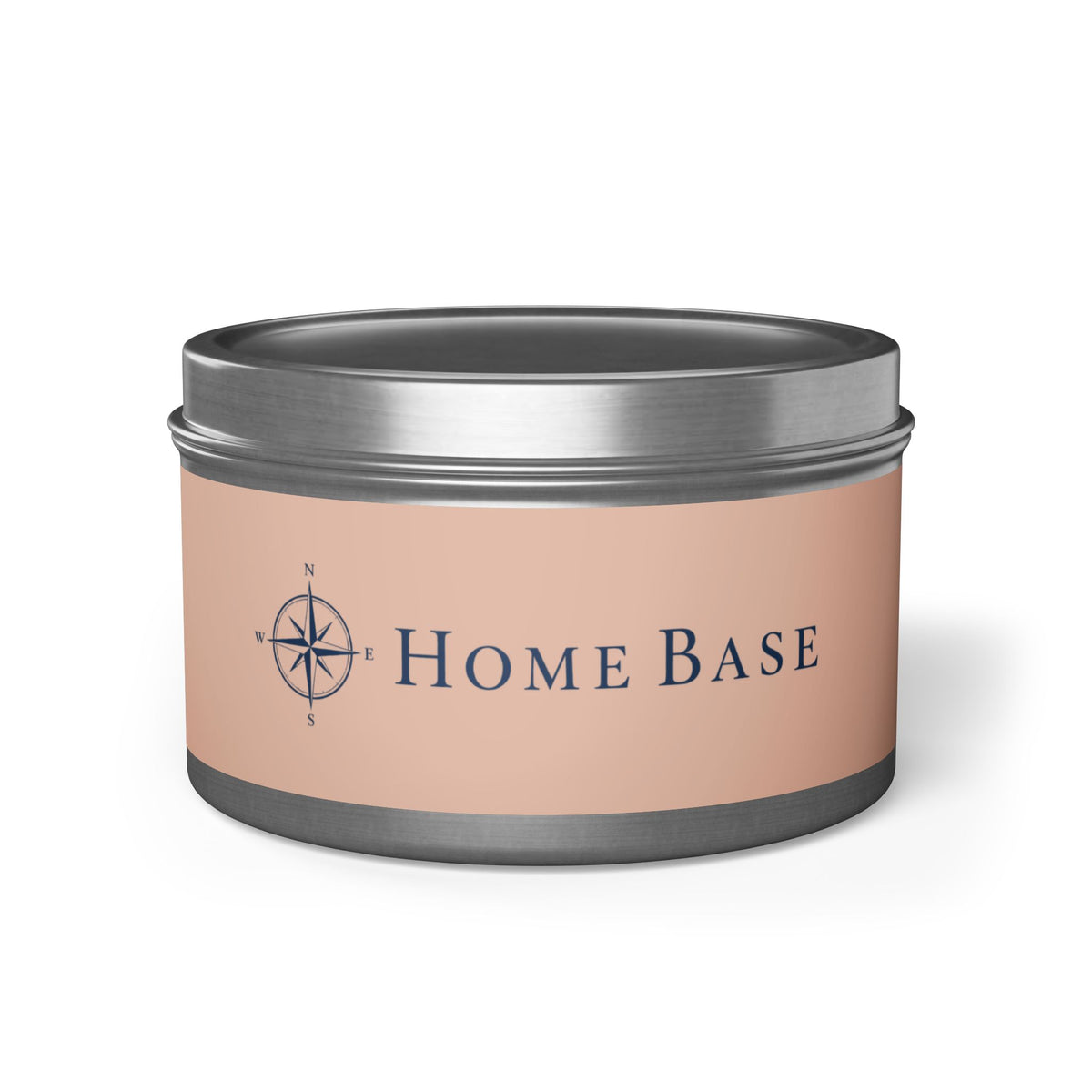 Home Base Scented Tin Candle — Coastal Compass Aromatherapy Candle (Travel Tin)