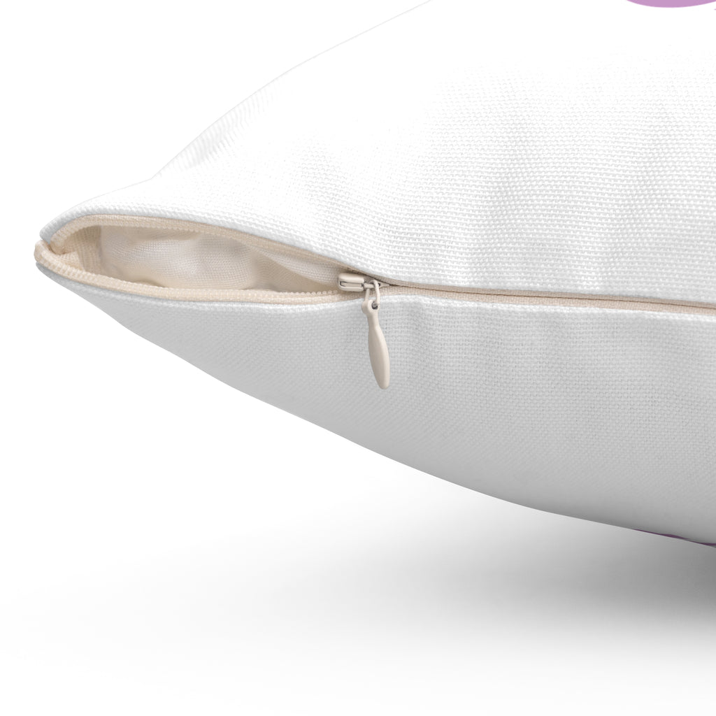 Travel Nurse Heart Lavender Script Throw Pillow