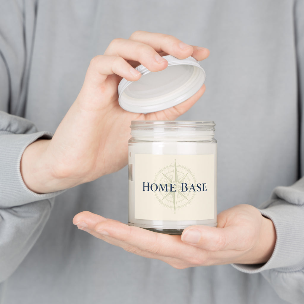 Home Base Scented Soy Candle – 9oz Jar with White Lid