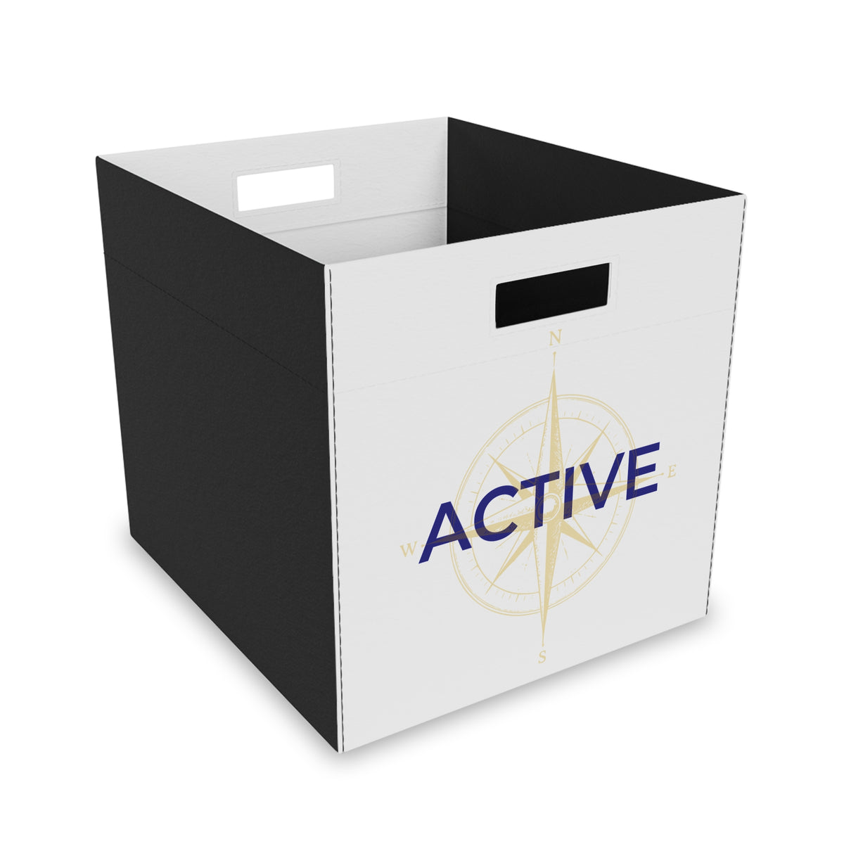 Active Storage Bin – Home Base Felt Cube Organizer for Travel Nurses