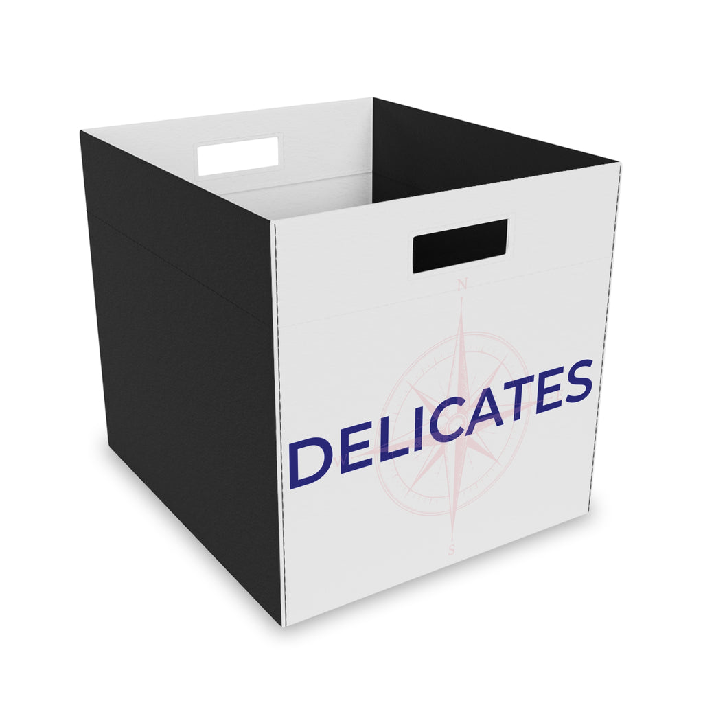 Felt Storage Box – Sturdy Fabric Cube Bin for Organizing Delicates & Closet Shelves