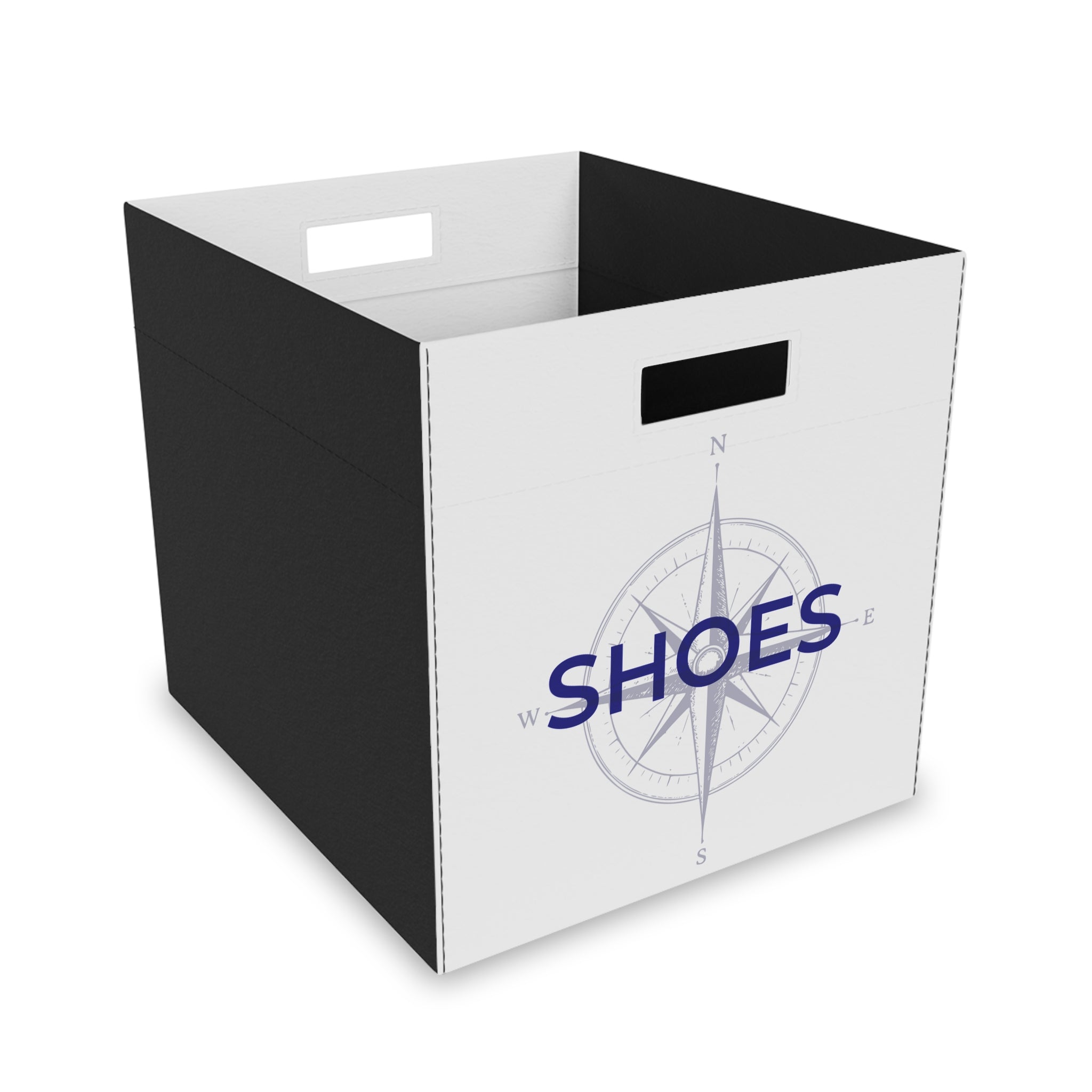 Shoes Storage Bin – Home Base Felt Cube Organizer for Travel Nurses