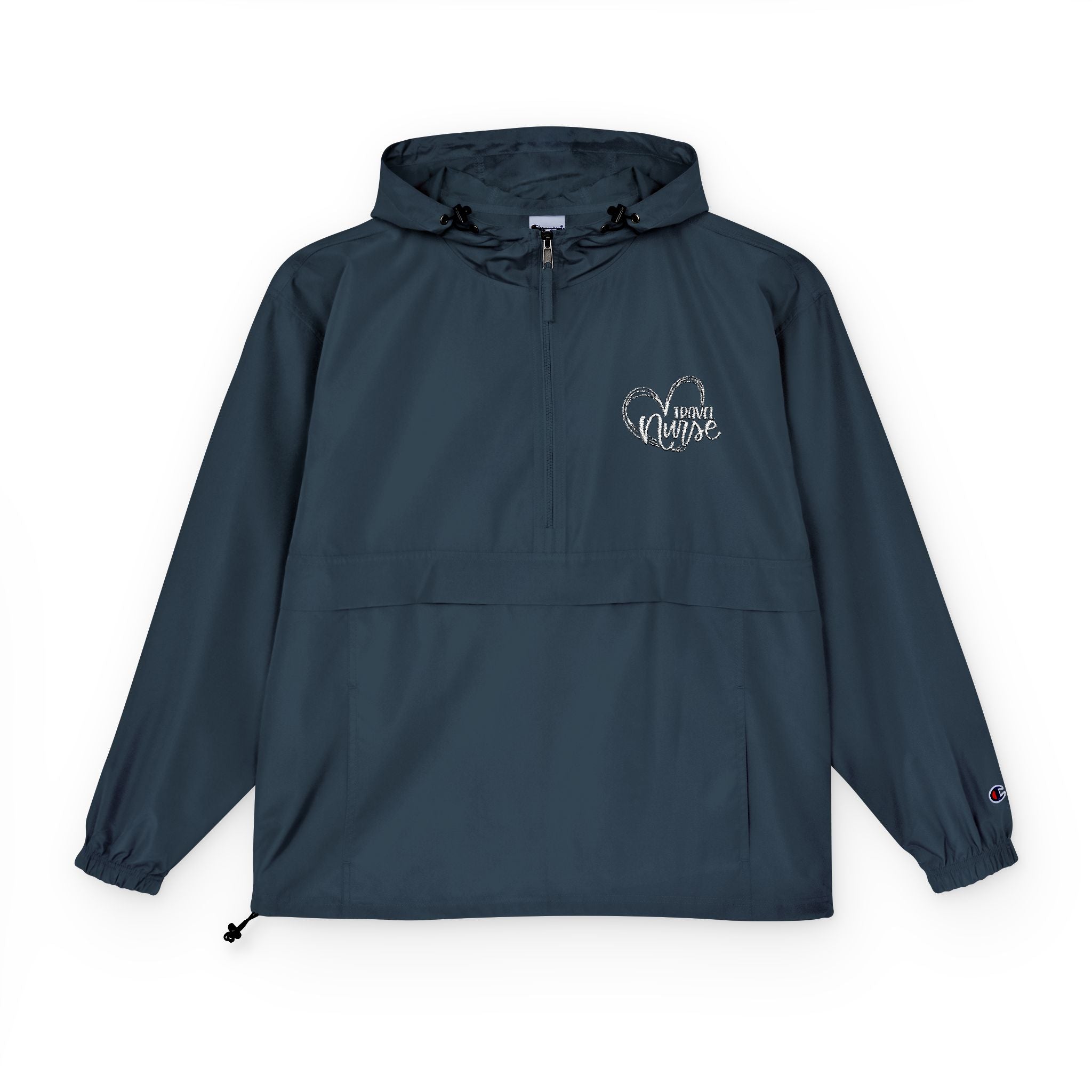 Travel Nurse Packable Anorak Jacket — Champion Unisex Travel Medical Jacket