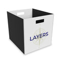 Layers Storage Bin – Home Base Felt Cube Organizer for Travel Nurses