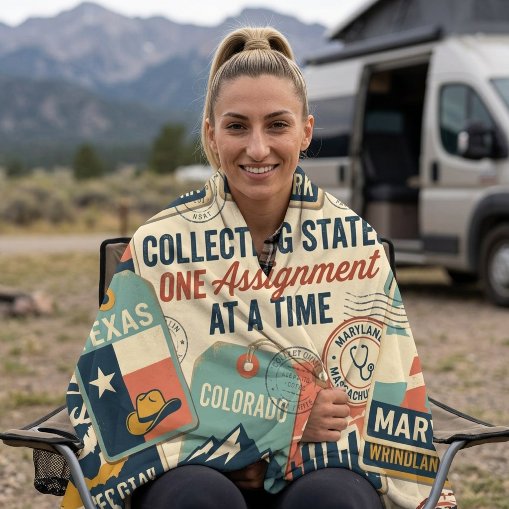 Sherpa Fleece Travel Blanket — Cozy Sherpa Throw for Travel & Camping