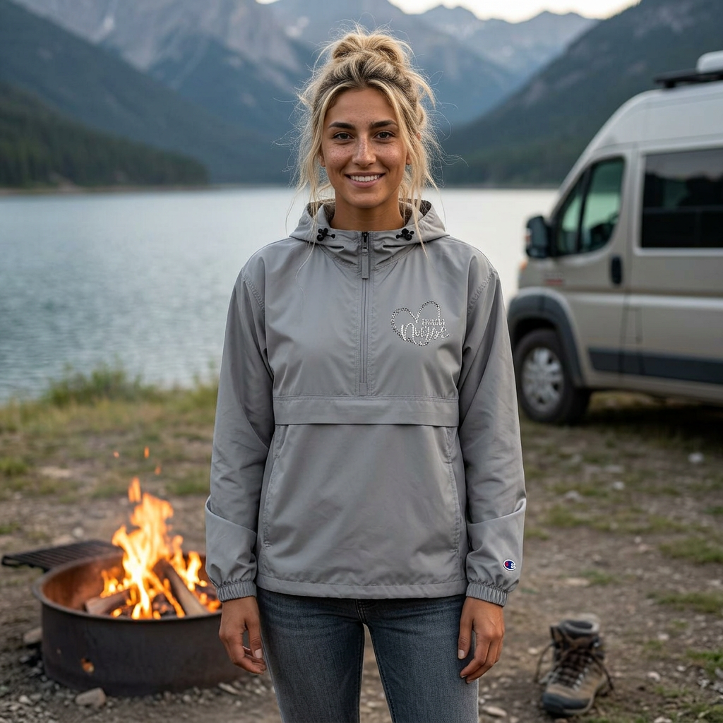 Travel Nurse Packable Anorak Jacket — Champion Unisex Travel Medical Jacket