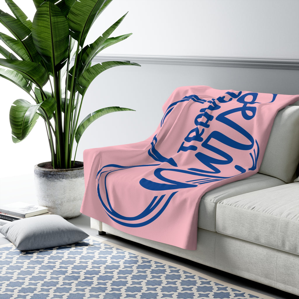 Sherpa Fleece Travel Nurse Blanket — Cozy Sherpa Throw for Travel & Camping