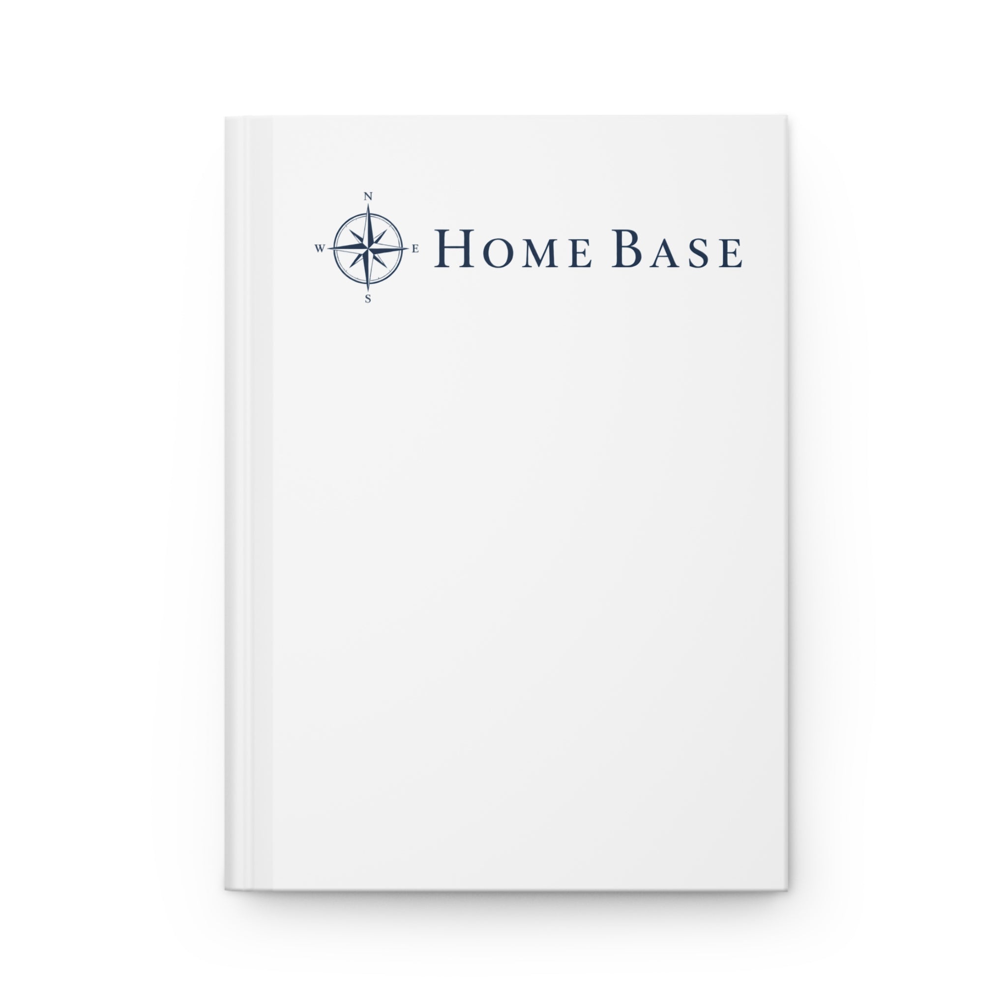 Home Base Hardcover Journal — Nautical Compass Notebook for Home Planning & Daily Notes