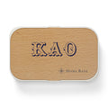 Wood Grain Bento Lunch Box — Personalized Initials KA O, Compact Eco-Friendly Lunch Container