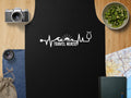 Black travel nurse tank top with heartbeat and stethoscope graphic.