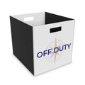 Off Duty Storage Bin – Home Base Felt Cube Organizer for Travel Nurses