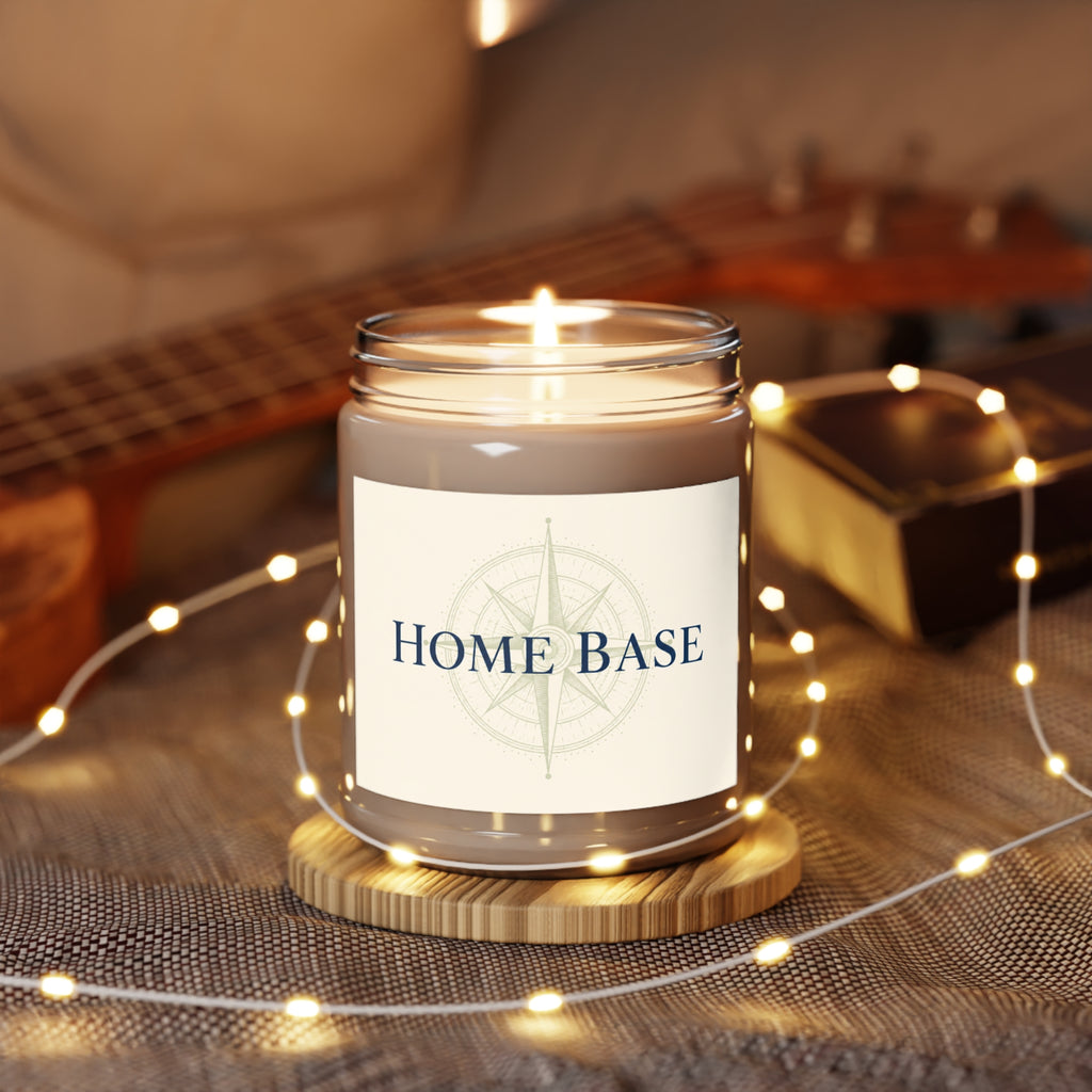 Home Base Scented Soy Candle — 9oz Jar with White Lid