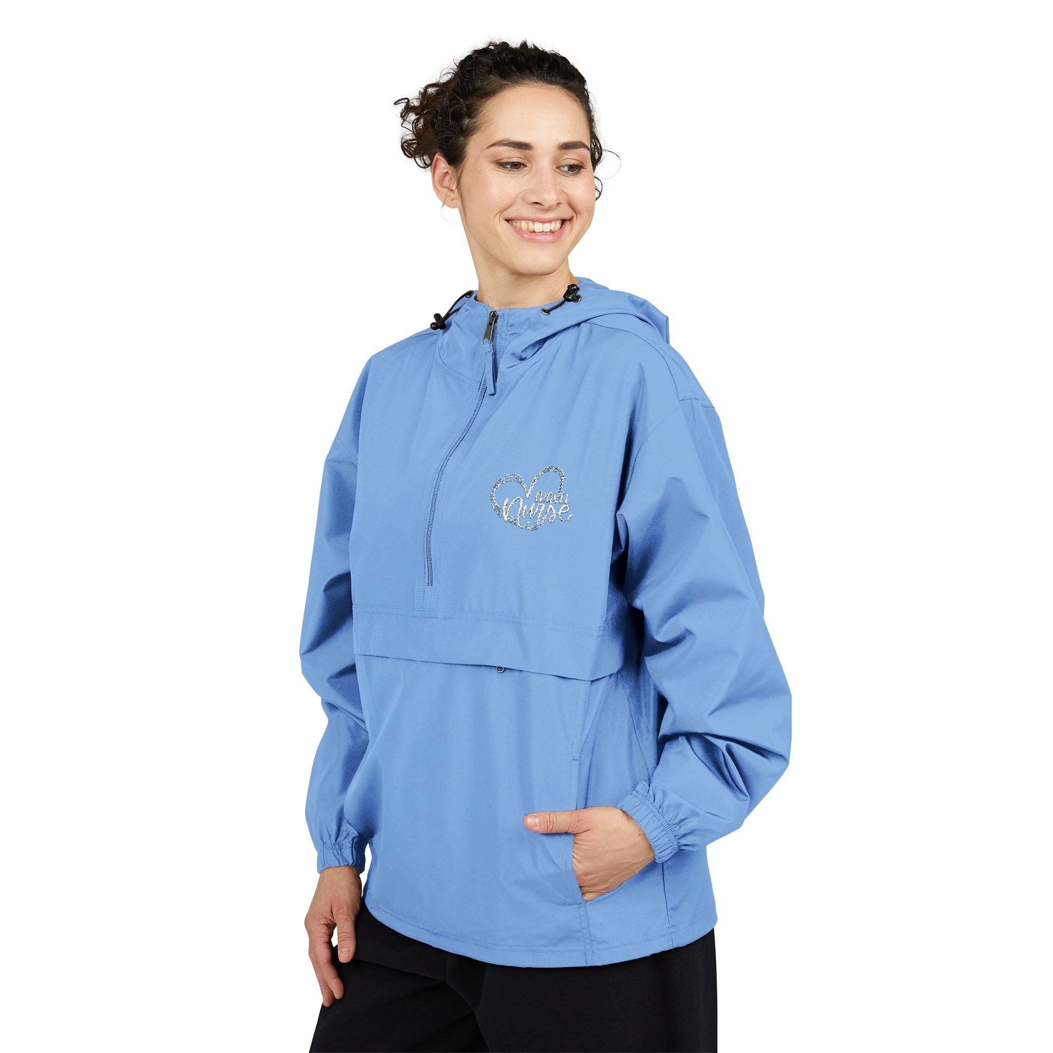 Travel Nurse Packable Anorak Jacket — Champion Unisex Travel Medical Jacket