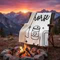 Sherpa Fleece Travel Nurse Blanket — Cozy Sherpa Throw for Travel & Camping