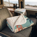 Sherpa Fleece Travel Blanket — Cozy Sherpa Throw for Travel & Camping