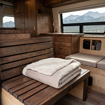 Not All Who Wander Sherpa Fleece Travel Blanket — Cozy Camping Throw